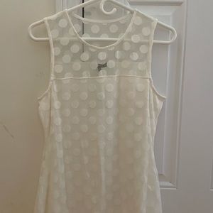 White ladies tank top